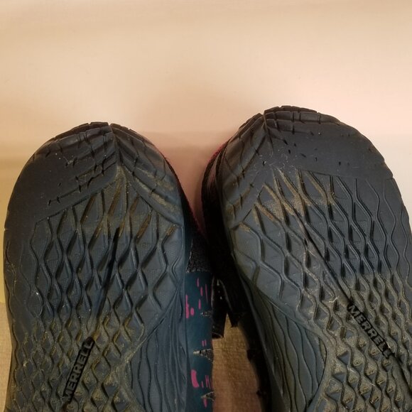 Merrell Girl's Size 12 Hiking Running Shoes Blue & Pink - Picture 12 of 12